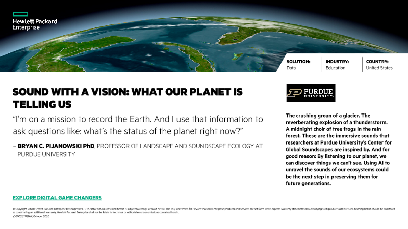 Sound with a vision: What our planet is telling us – Purdue University Center for Global Soundscapes companion slide thumbnail