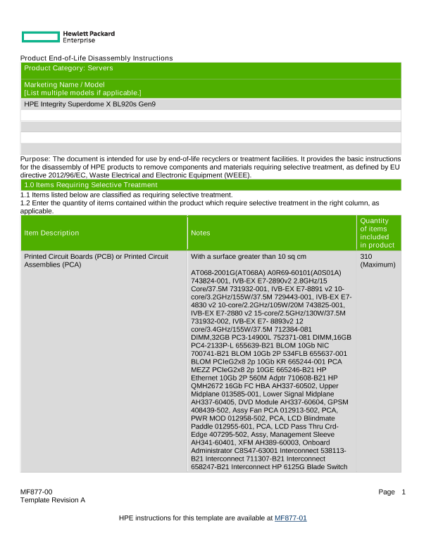 HPE Integrity Superdome X BL920s Gen9 Server thumbnail