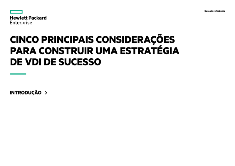 Guia de referência: Cinco principais considerações para criar uma estratégia de VDI bem-sucedida thumbnail