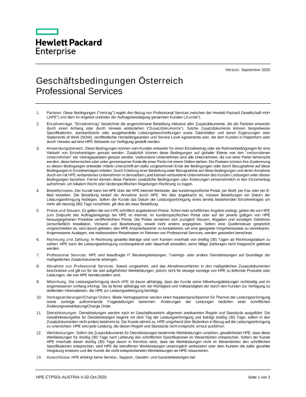 HPE EXTRANET CTPS01 AUSTRIA GER thumbnail