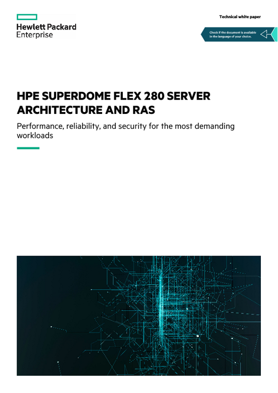 HPE Superdome Flex 280 Server Architecture and RAS technical white paper thumbnail