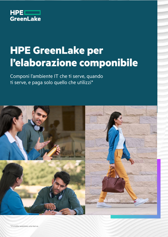 HPE GreenLake per l’elaborazione componibile thumbnail