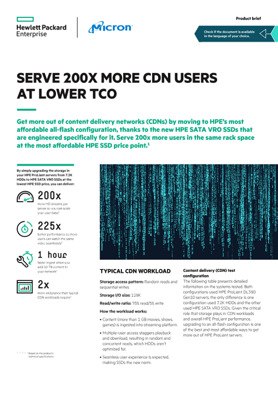 Serve 200x More CDN Users at Lower TCO product brief thumbnail