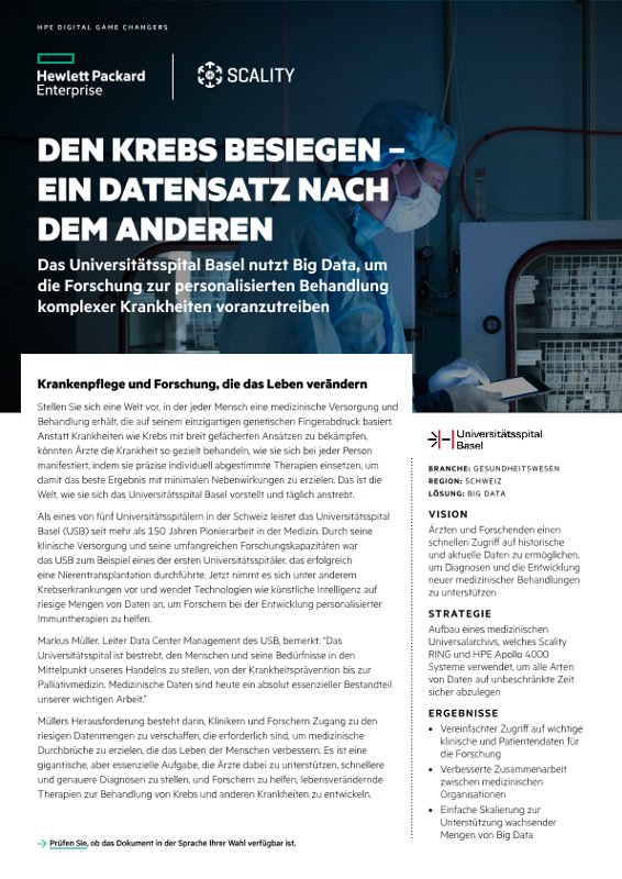 Den Krebs besiegen – ein Datensatz nach dem anderen case study thumbnail