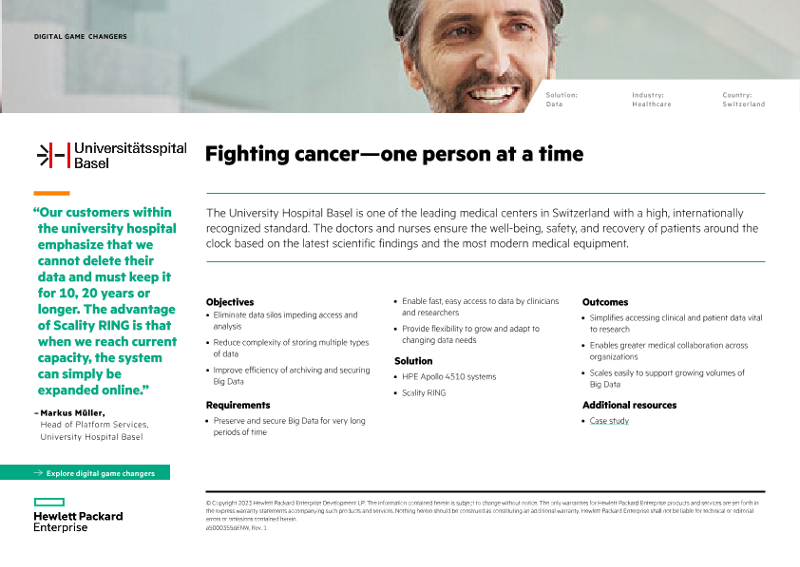 Fighting cancer – one person at a time – University Hospital Basel thumbnail