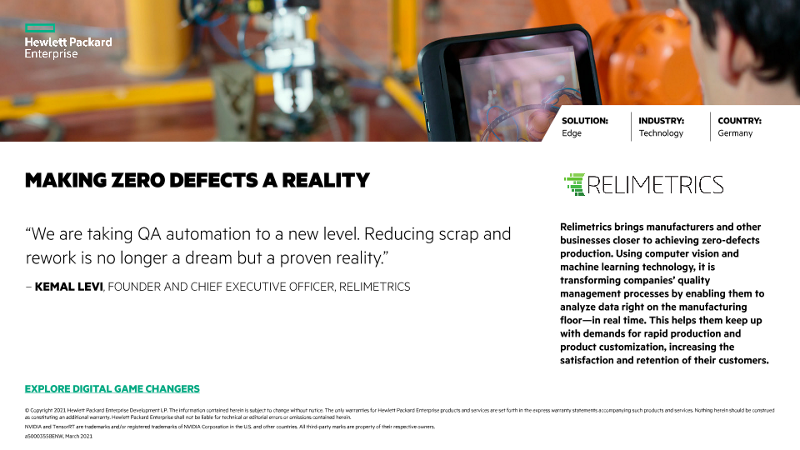 Making zero defects a reality – Relimetrics companion slide thumbnail