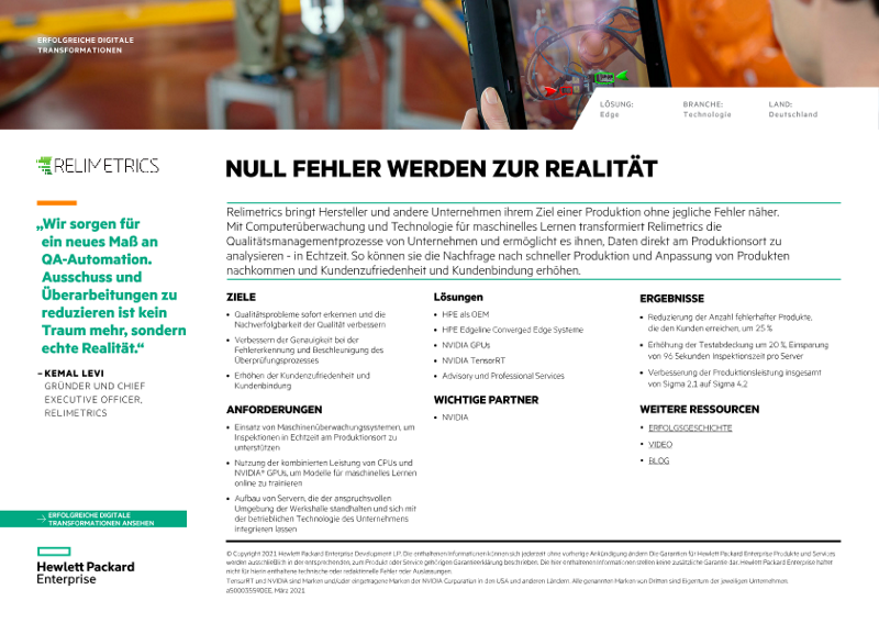 Null Fehler werden zur Realität - Relimetrics als Digital Game Changer - Einseitige Übersicht thumbnail