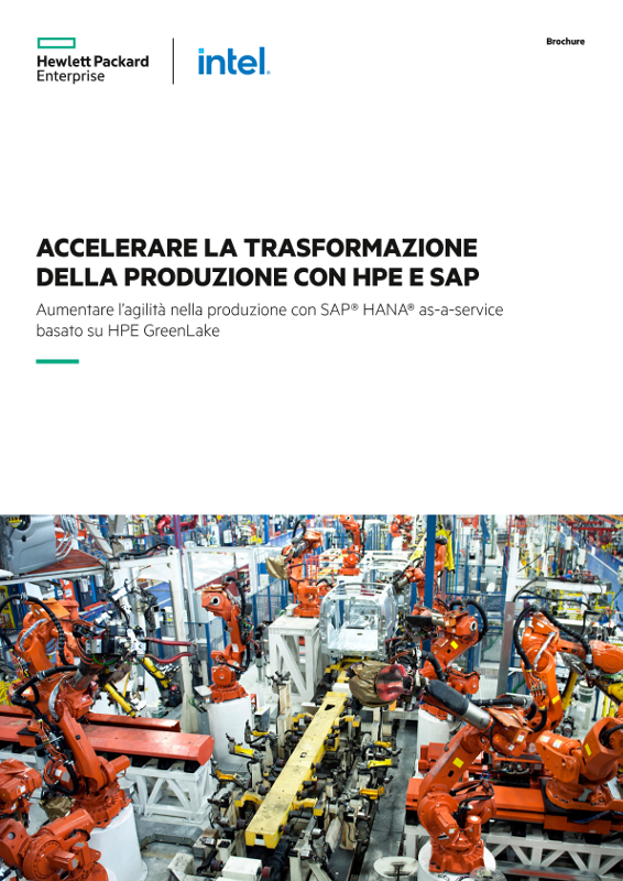 Accelerare la trasformazione della produzione con HPE e SAP - Brochure thumbnail