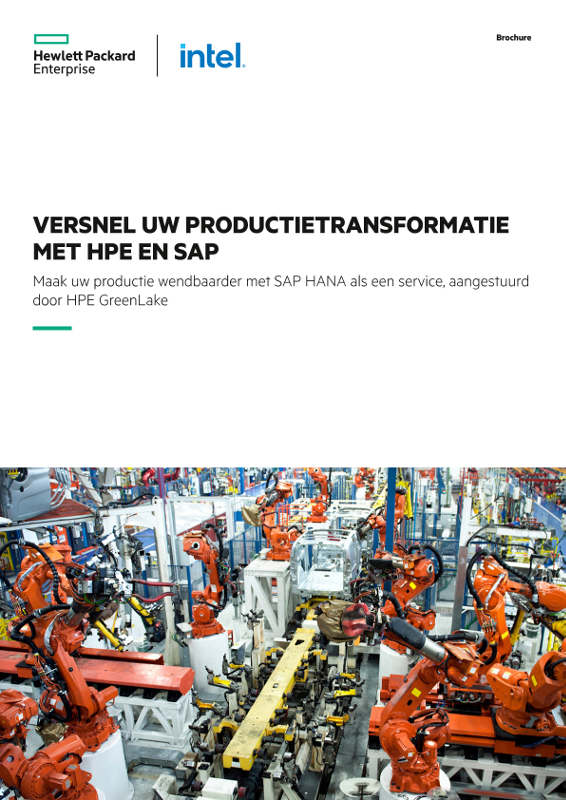 Versnel uw productietransformatie met HPE en SAP, brochure thumbnail