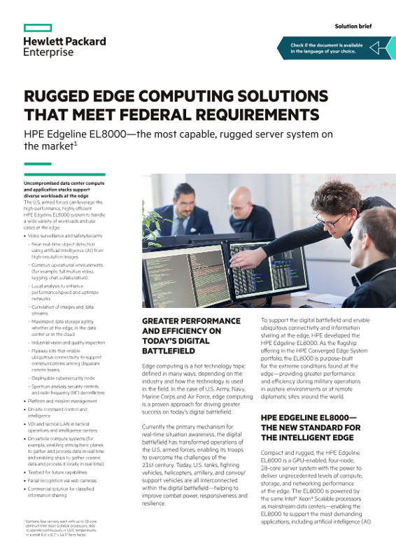 Rugged edge computing solutions that meet Federal requirements solution brief thumbnail