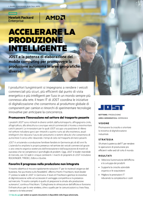 Accelerare la produzione intelligente - Il case study su JOST thumbnail