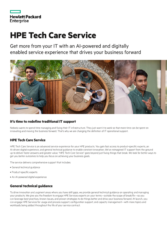 HPE Tech Care Service thumbnail