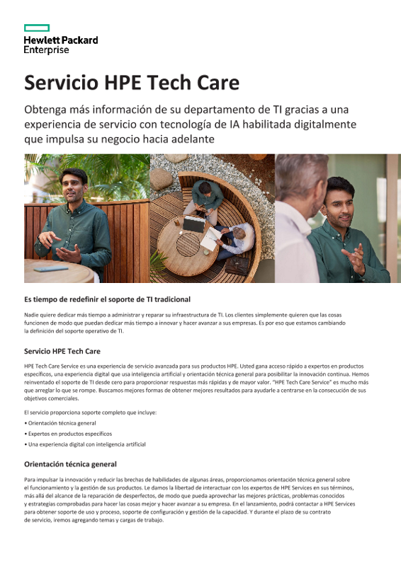 Servicio HPE Tech Care thumbnail