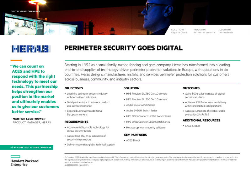 Perimeter security goes digital – Heras digital game changers one-page overview thumbnail
