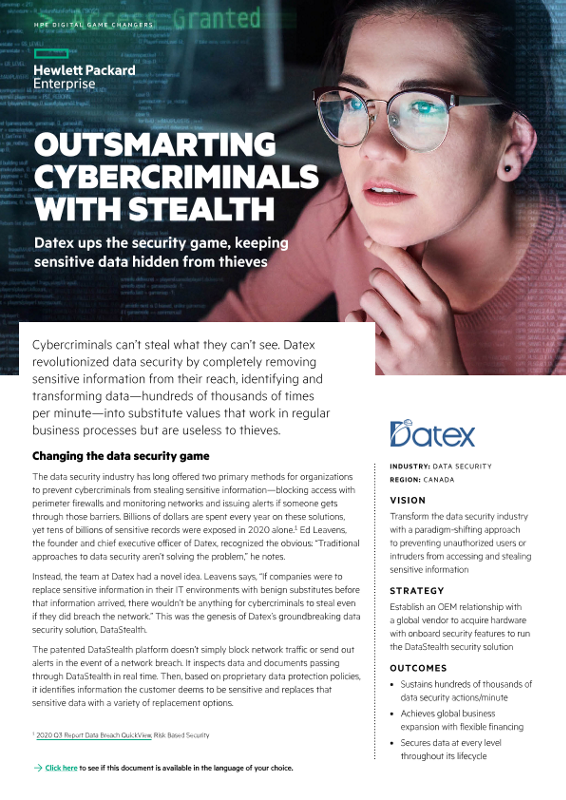 Outsmarting cybercriminals with stealth – Datex case study thumbnail