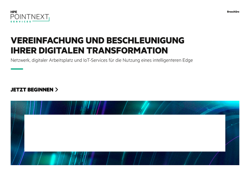 Vereinfachung und Beschleunigung Ihrer digitalen Transformation – Broschüre thumbnail