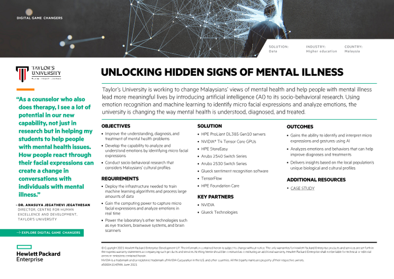 Unlocking hidden signs of mental illness – Taylor’s University digital ...