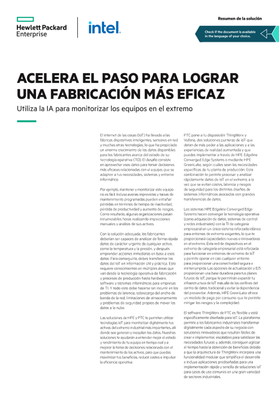 Resumen de la solución: Acelera el paso para lograr una fabricación más eficaz thumbnail