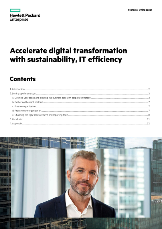 Accelerate digital transformation with sustainability, IT efficiency thumbnail