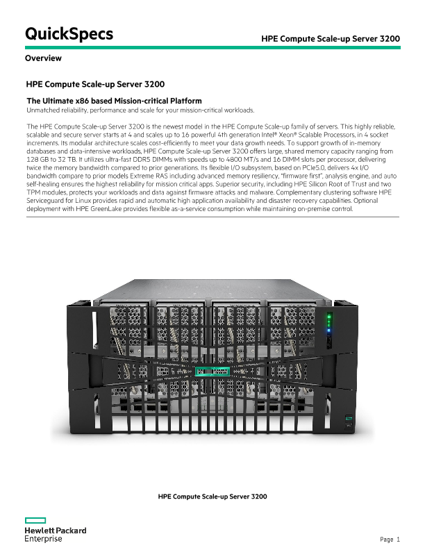 HPE Compute Scale-up Server 3200