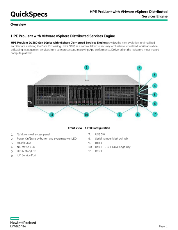 HPE ProLiant with VMware vSphere Distributed Services Engine thumbnail