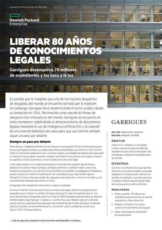 Liberar 80 años de conocimientos legales: caso práctico de Garrigues thumbnail