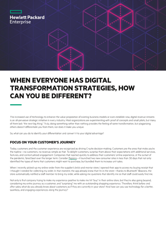 When Everyone has Digital Transformation Strategies, How Can You Be Different? thumbnail