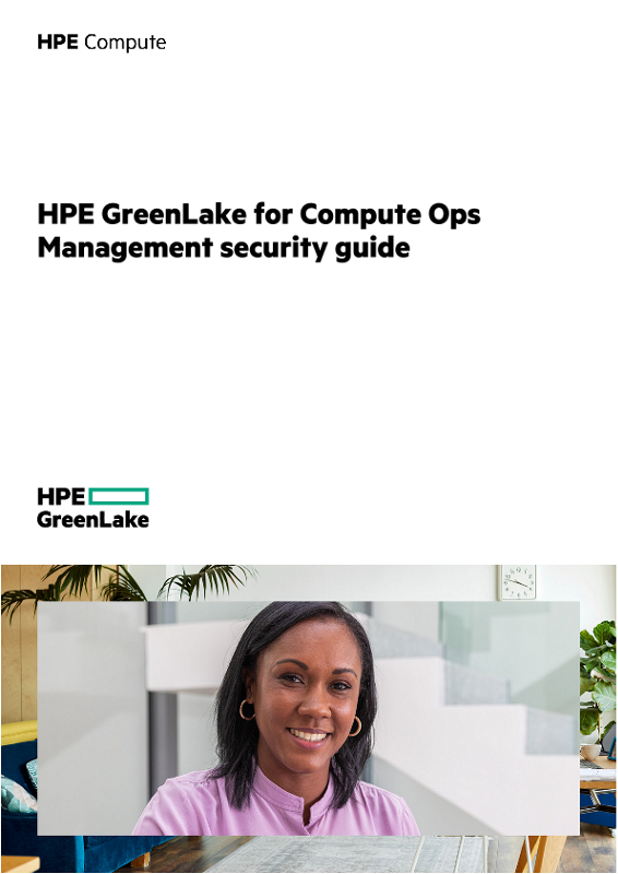 HPE GreenLake for Compute Ops Management security guide thumbnail