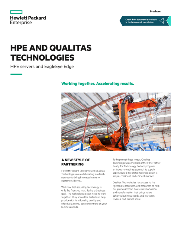 HPE and Qualitas Technologies – HPE servers and EagleEye Edge brochure thumbnail