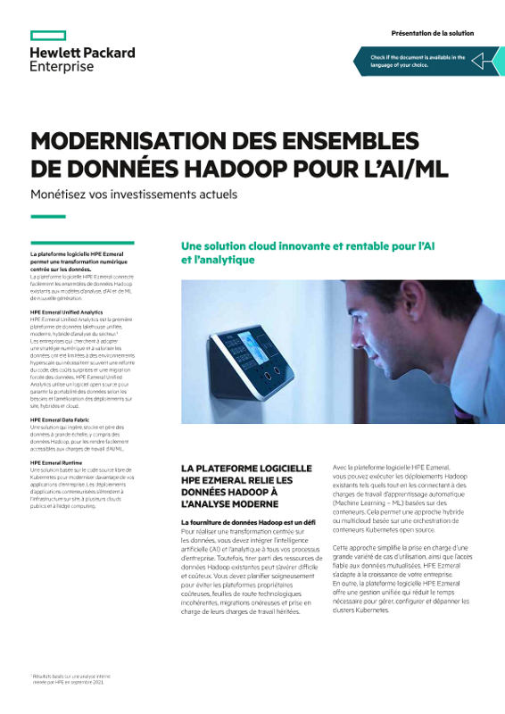 Présentation sur la modernisation des ensembles de données Hadoop pour l'IA/ML thumbnail