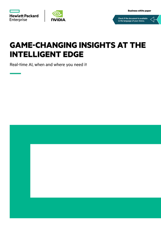 Game-changing Insights at the Intelligent Edge business white paper thumbnail