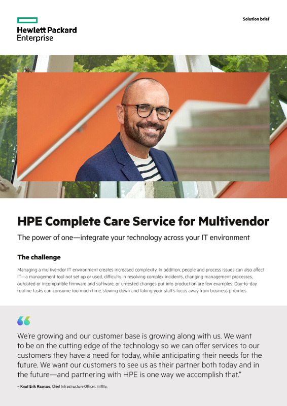 HPE Complete Care for Multivendor thumbnail