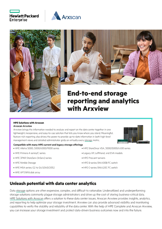 End-to-end storage reporting and analytics with Arxview thumbnail