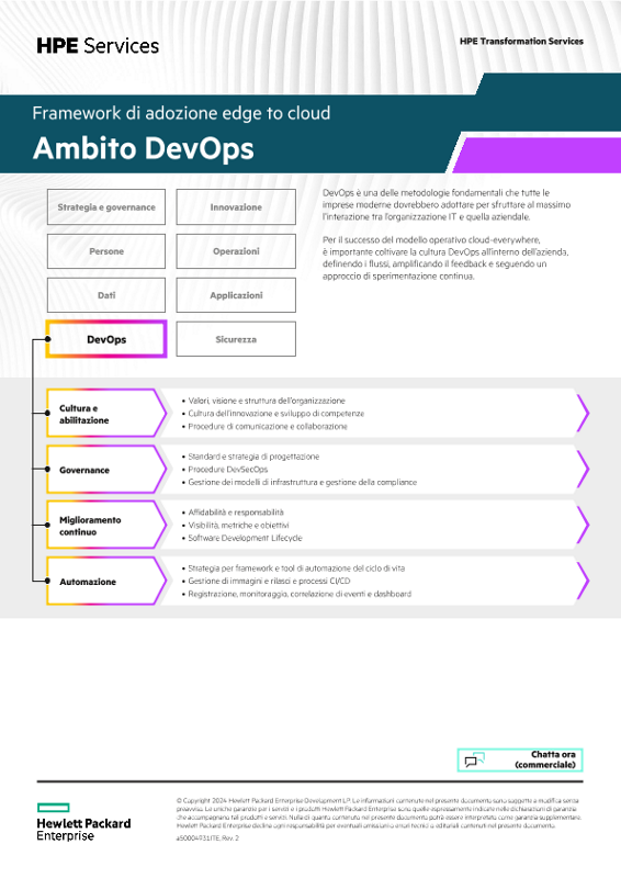 Framework di adozione edge to cloud - Ambito DevOps thumbnail