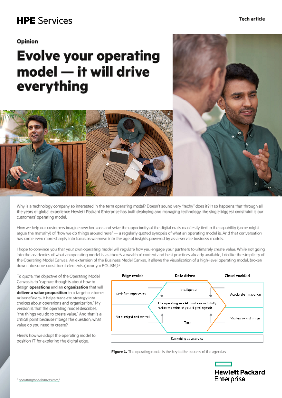 Evolve your operating model – it will drive everything thumbnail