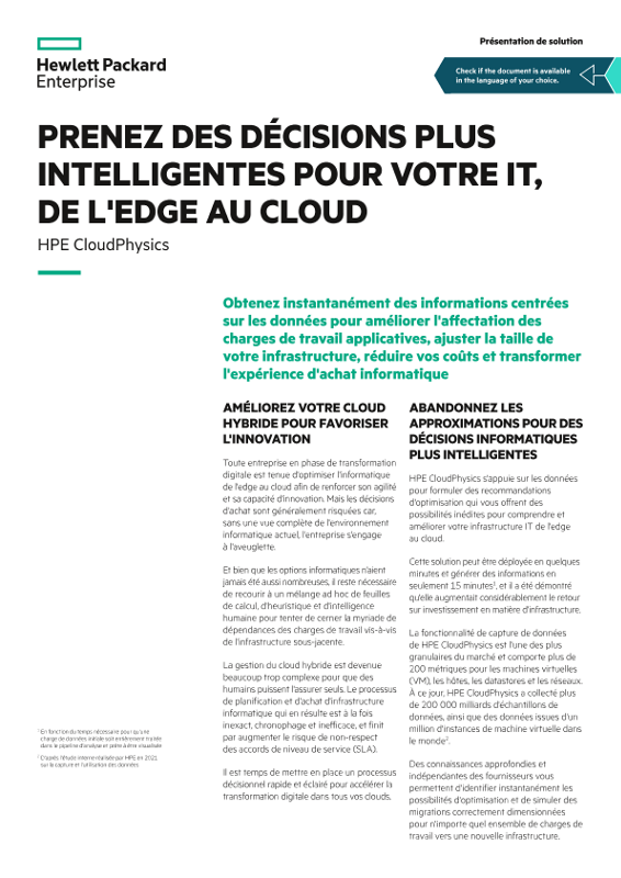 Présentation de solution : Prenez des décisions plus intelligentes pour votre IT, de l'edge au cloud thumbnail