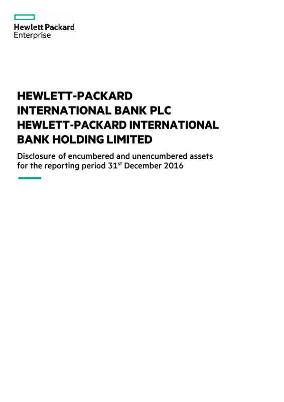 HPIB HPIBHL Asset Encumbrance Disclosures thumbnail