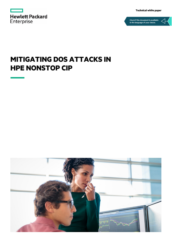 Mitigating DoS attacks in HPE NonStop CIP technical white paper thumbnail
