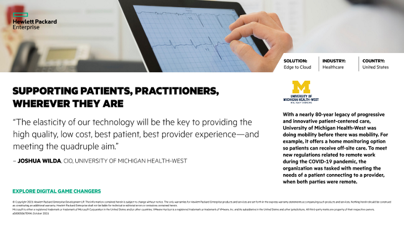 Supporting patients, practitioners, wherever they are – University of Michigan Health-West companion slide thumbnail