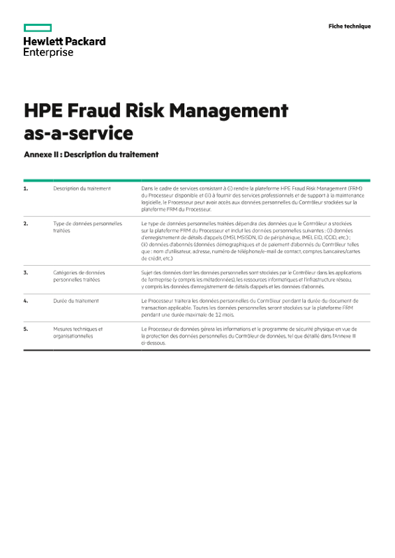 Fiche technique de HPE Data Privacy and Security Agreement Schedule thumbnail