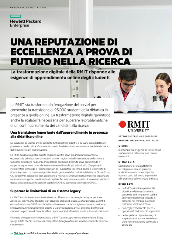 Una reputazione di eccellenza a prova di futuro nella ricerca - Case study sulla RMIT University thumbnail