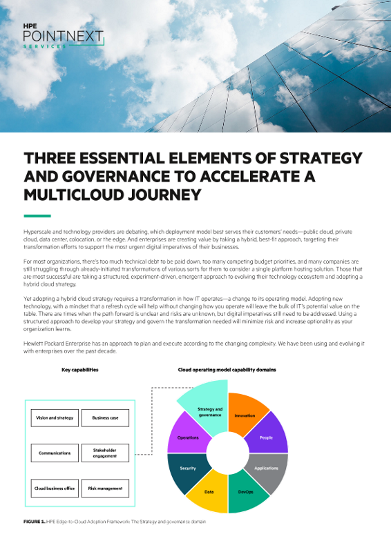 Three essential elements of strategy and governance to accelerate a multicloud journey thumbnail