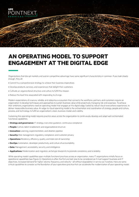 An operating model to support engagement at the digital edge thumbnail