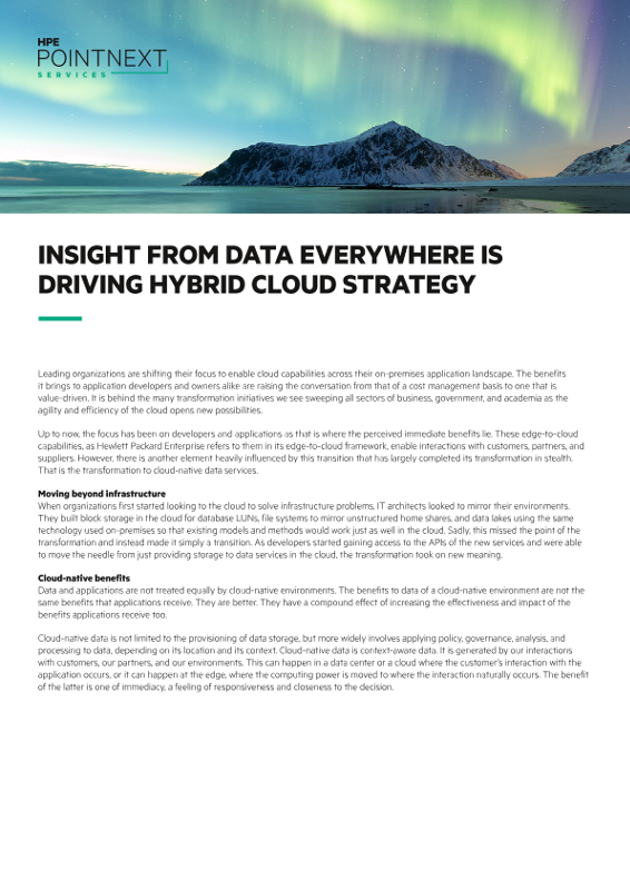 Insight from data everywhere is driving hybrid cloud strategy thumbnail
