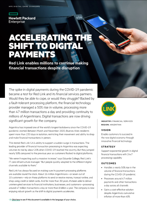 Accelerating the shift to digital payments – Red Link S.A. case study thumbnail