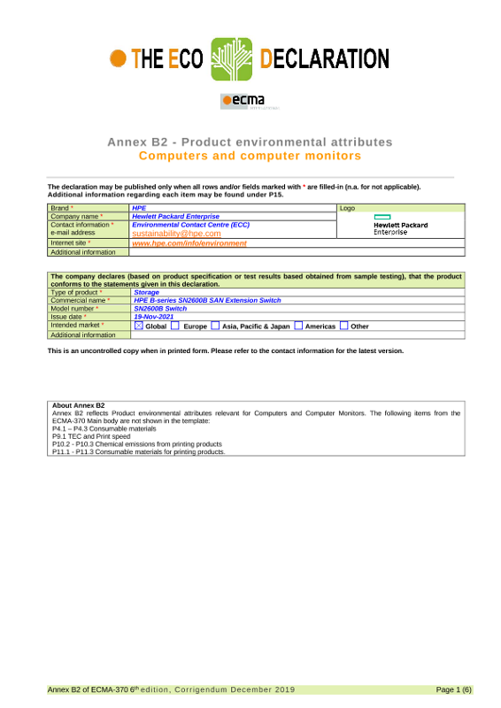 HPE B-series SN2600B SAN Extension Switch thumbnail