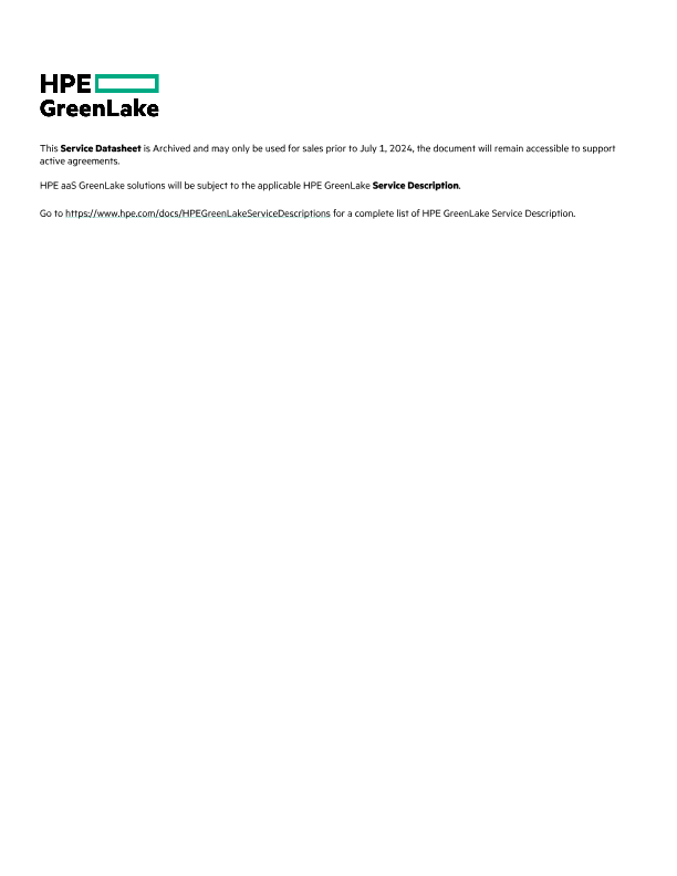 HPE GreenLake with colocation – CyrusOne data sheet thumbnail