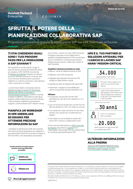 Sfrutta il potere della pianificazione collaborativa SAP - sintesi del servizio thumbnail