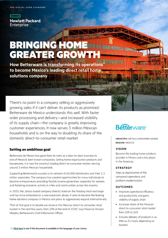 Bringing Home Greater Growth – Betterware de Mexico case study thumbnail