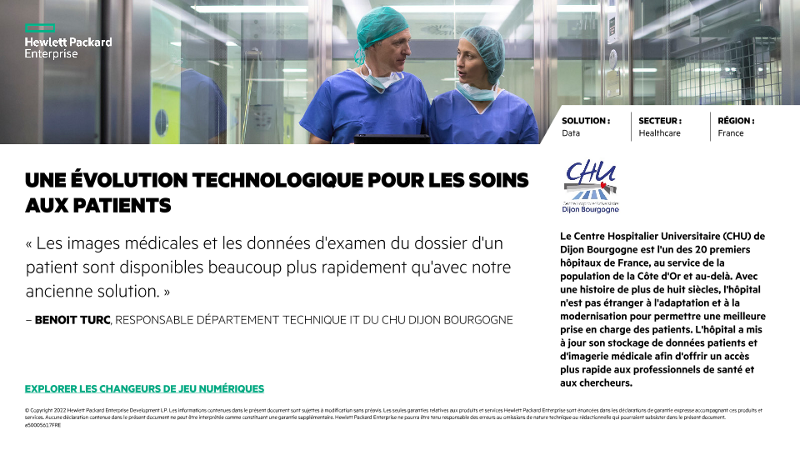 Une évolution technologique pour les soins aux patients – CHU Dijon Bourgogne companion slide thumbnail